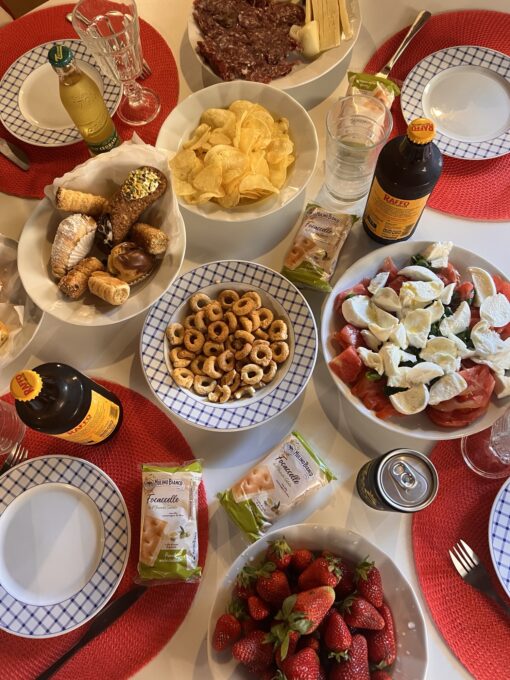 un repas "à la romaine"